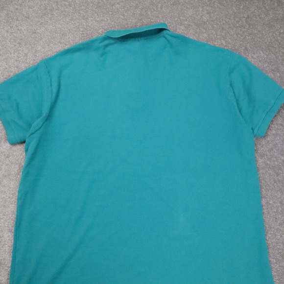 VTG Patagonia Logo Made in USA Large Blue Short Sleeve Collared Polo Shirt - Picture 10 of 10